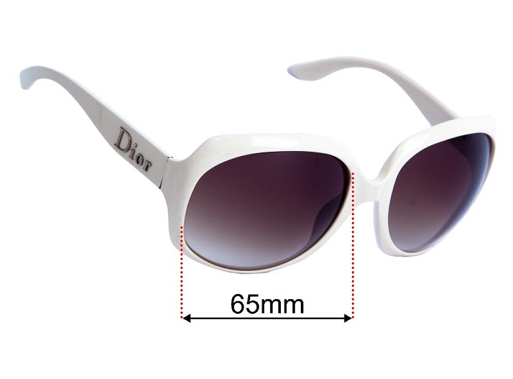 Christian Dior Glossy 1 65mm Replacement Lenses